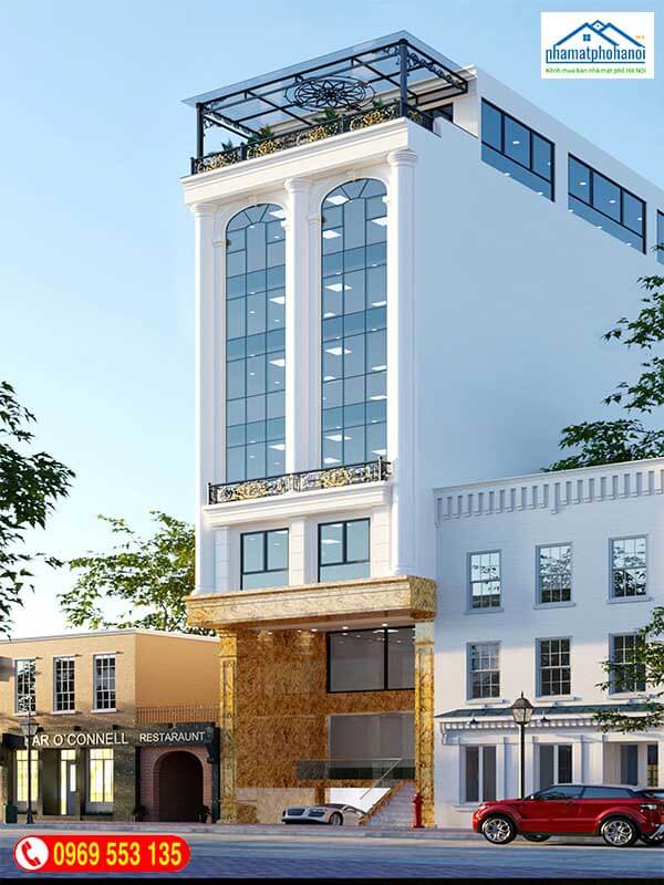Hình ảnh toà nhà văn phòng 475 ngô gia tự, long biên, hà nội - Ảnh nhamatphohanoi.com